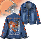 C.browns | Premium  Football Is Life Denim Jacket Nf1