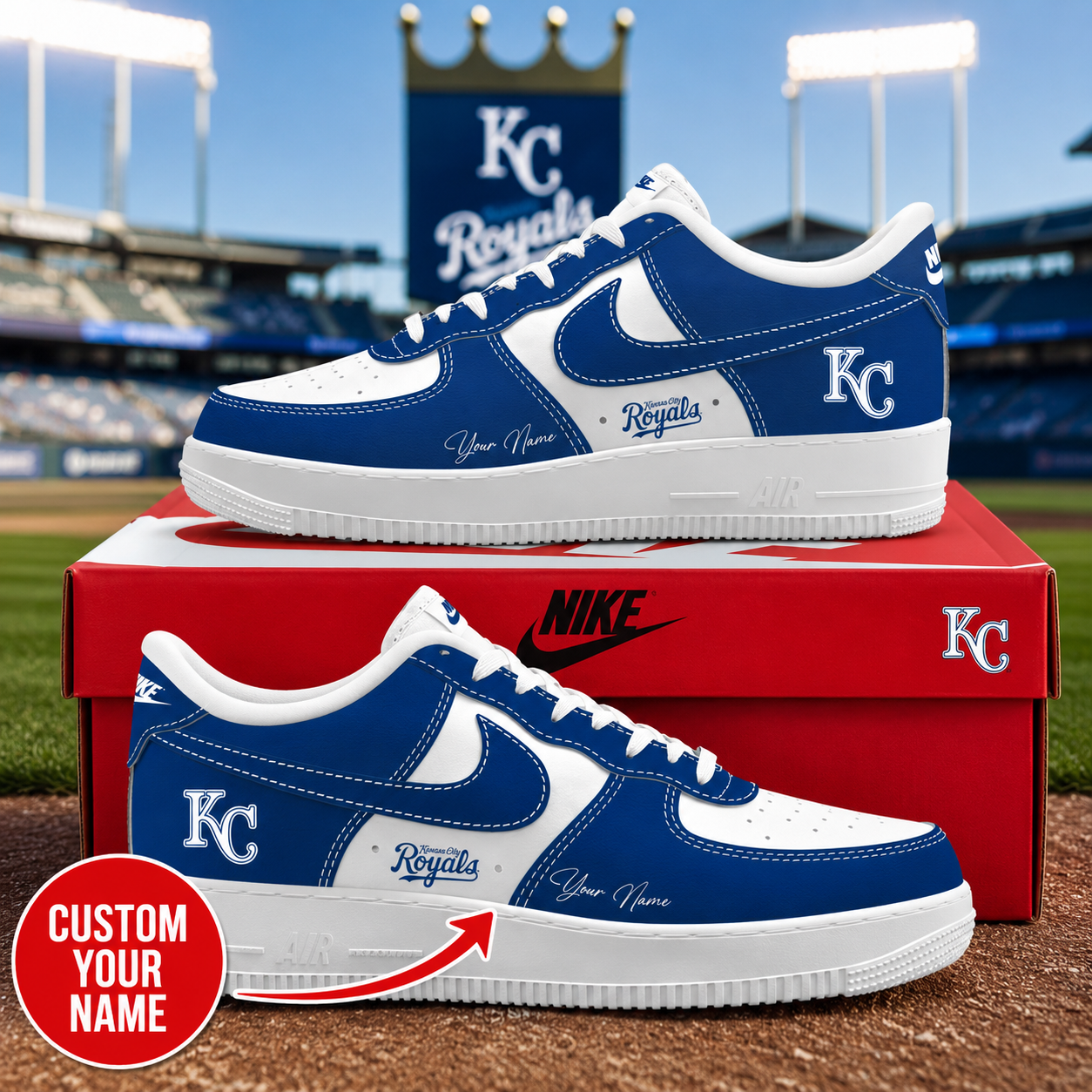 KC.Royals | Premium Customized AF1 Shoes