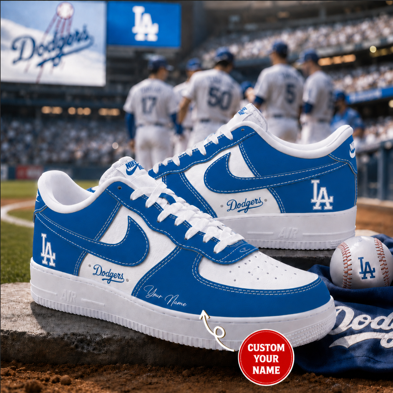 LA.Dodgers | Premium Customized AF1 Shoes