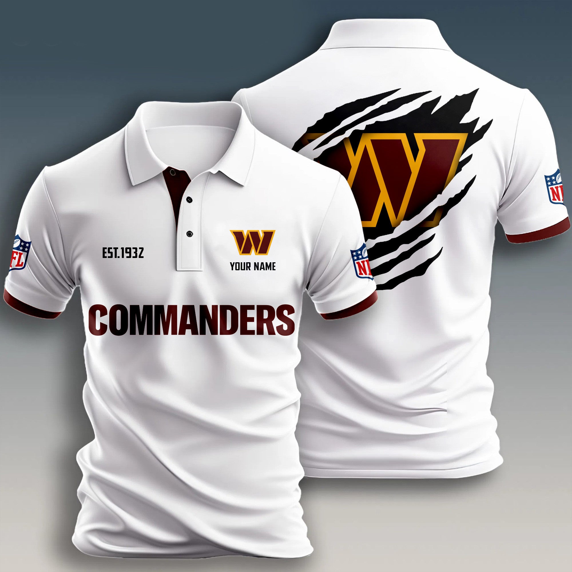 W.commanders | Premium Nfl Polo Shirt
