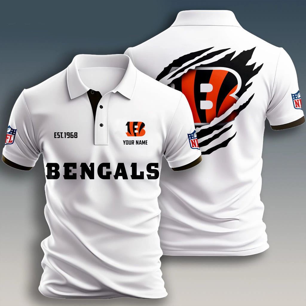 C.bengals | Premium Nfl Polo Shirt
