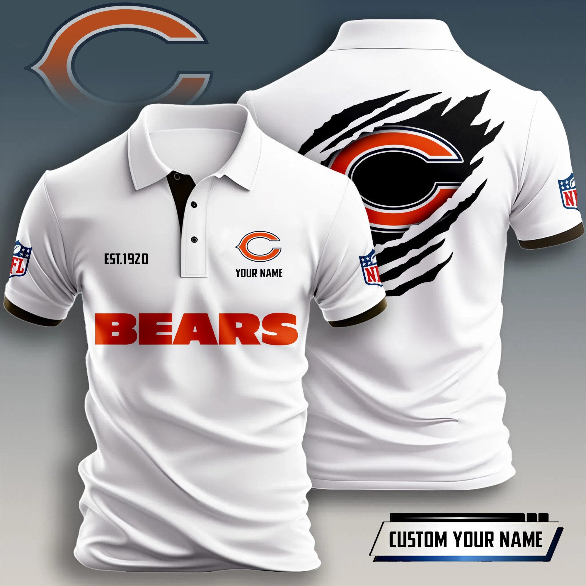 C.bears | Premium Nfl Polo Shirt