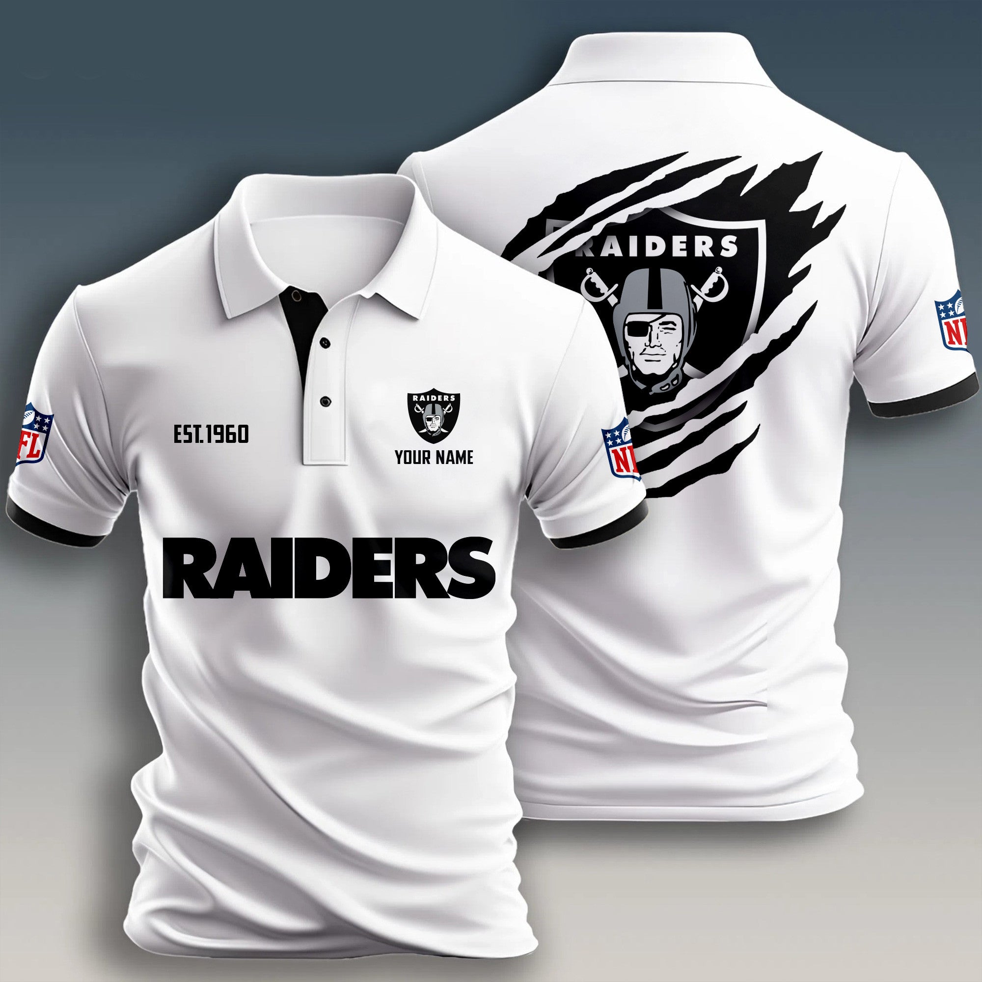 Lv.raiders | Premium Nfl Polo Shirt
