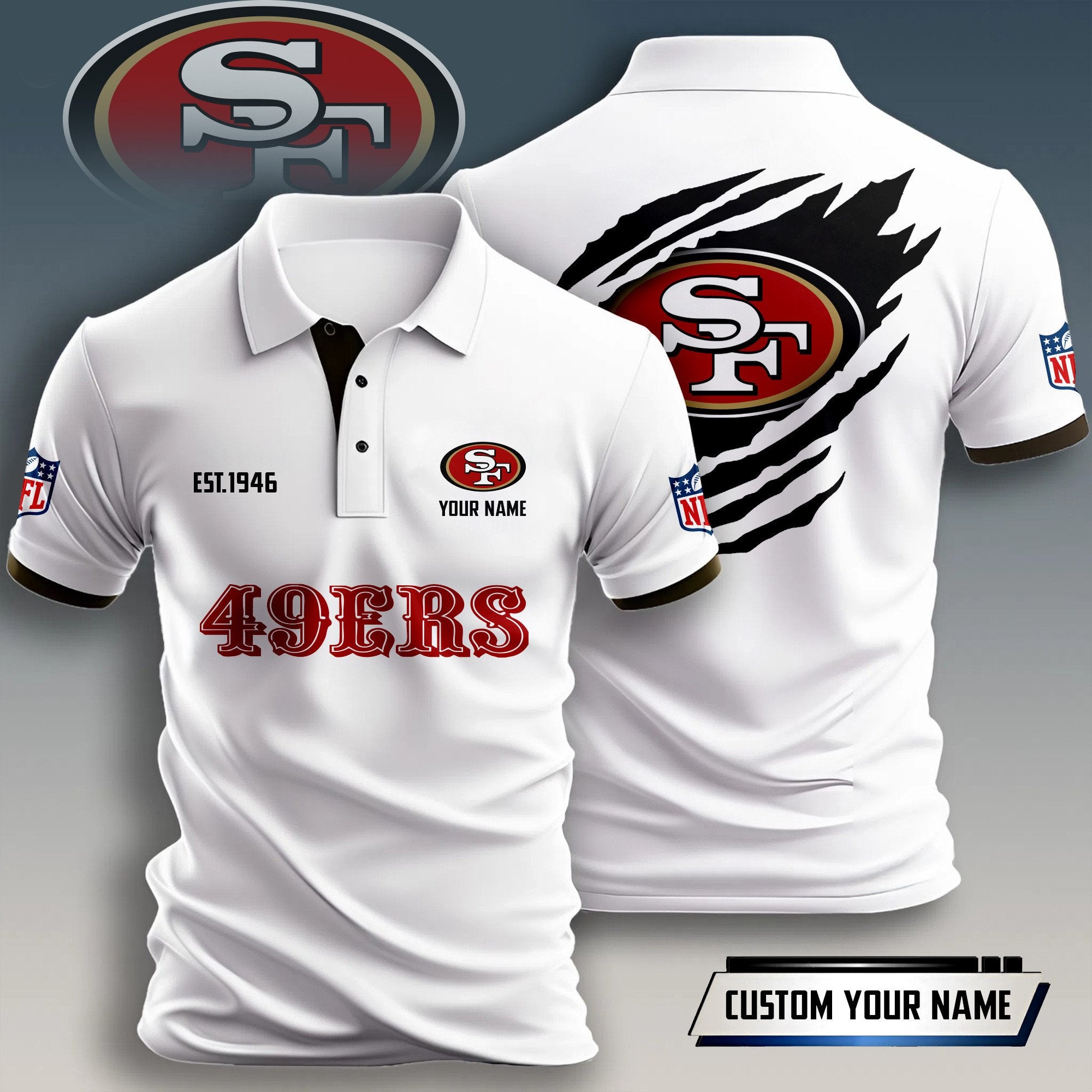 Sf.49ers | Premium Nfl Polo Shirt