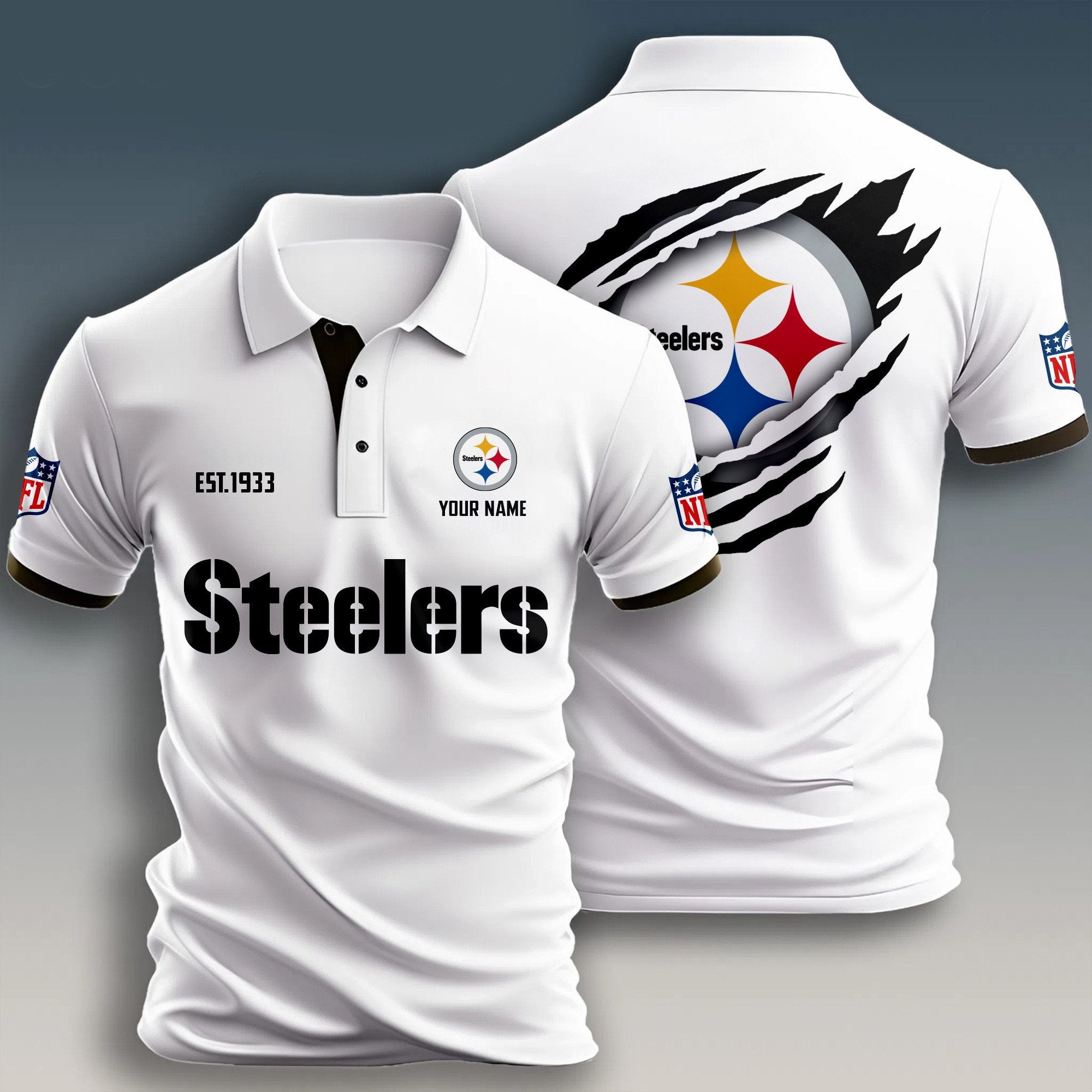 P.steelers | Premium Nfl Polo Shirt
