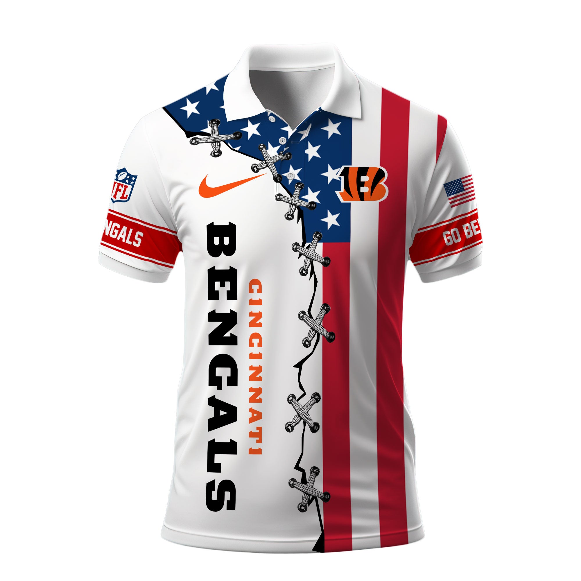 C.bengals | Premium  Freedom American Polo Ny