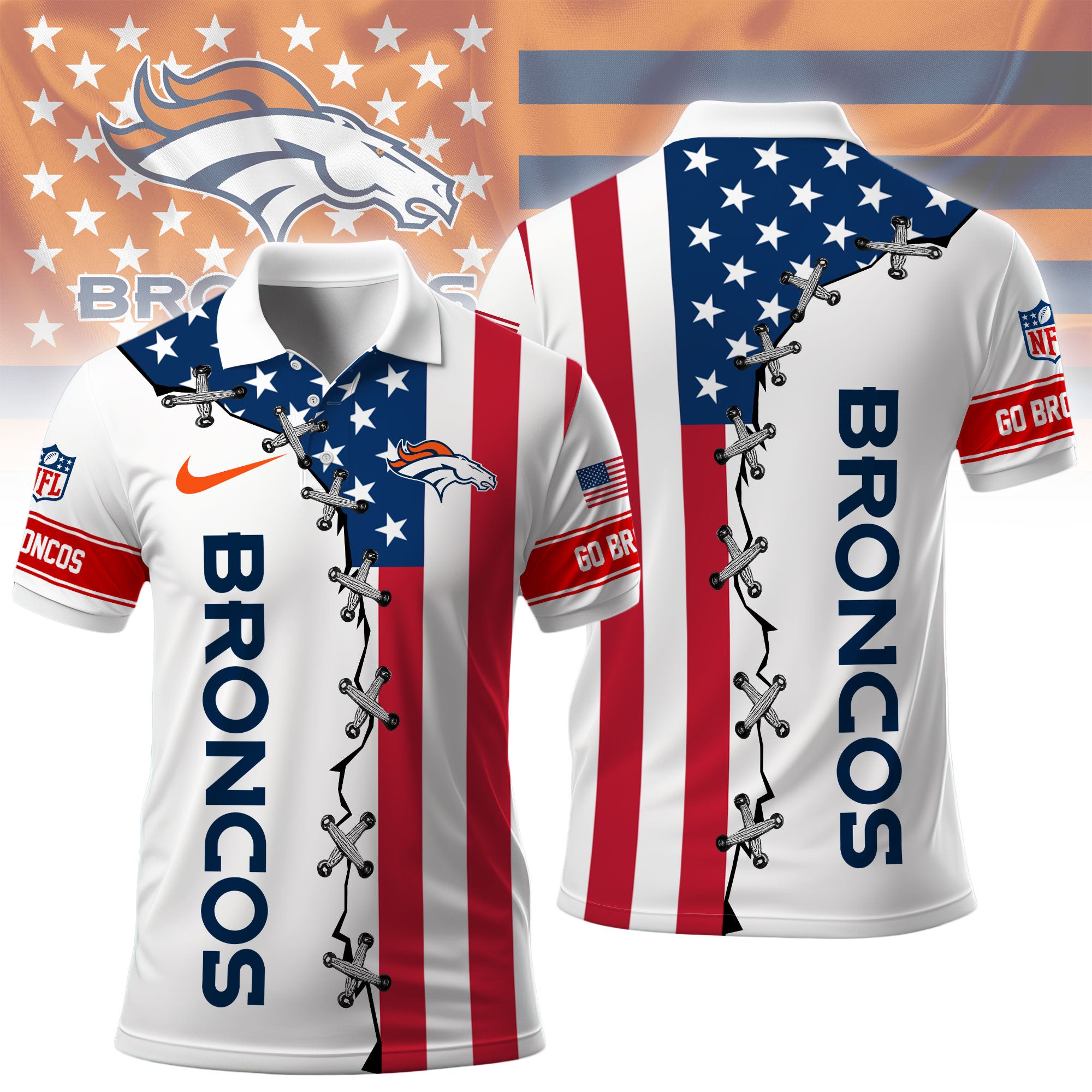 D.broncos | Premium  Freedom American Polo Ny