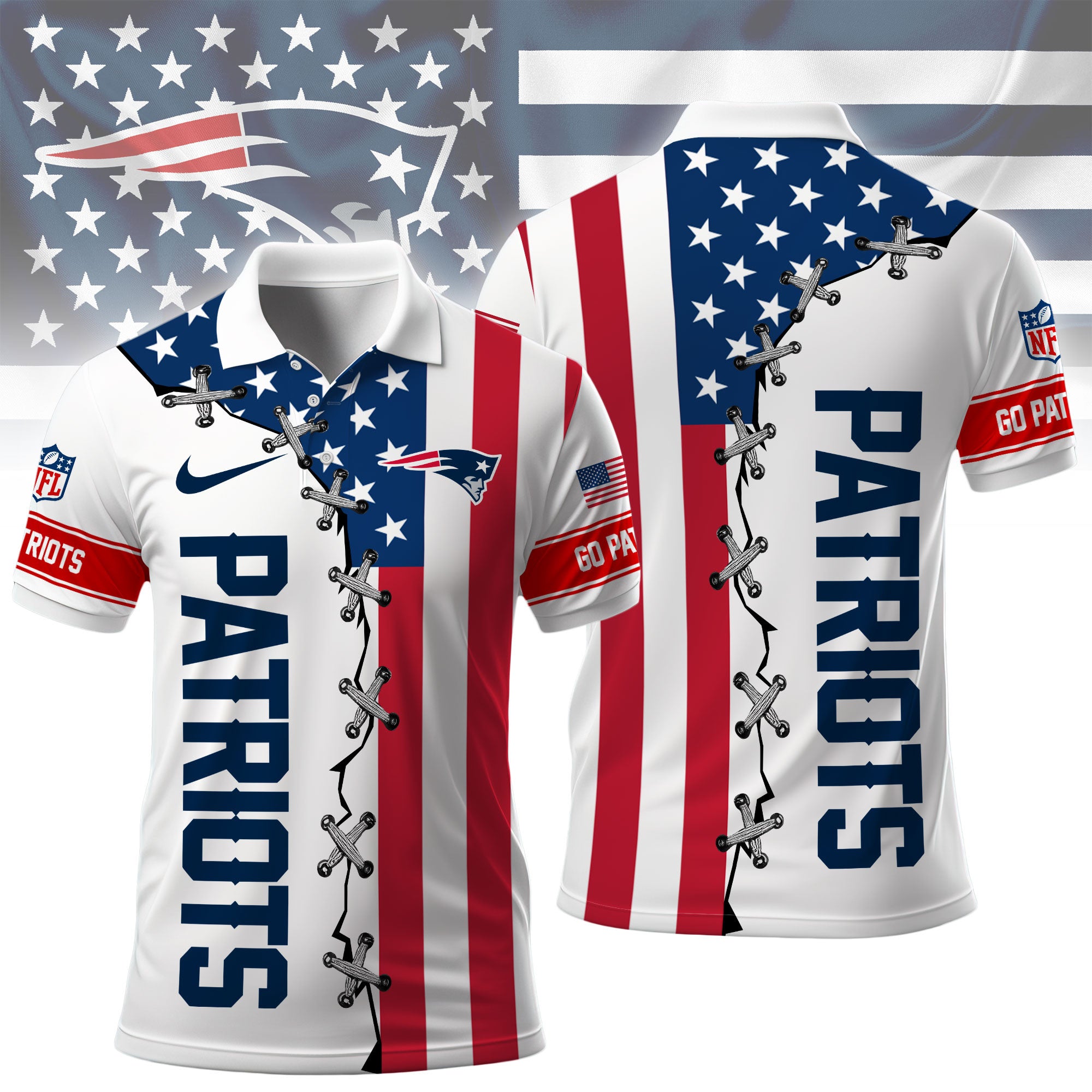 Ne.patriots | Premium  Freedom American Polo Ny