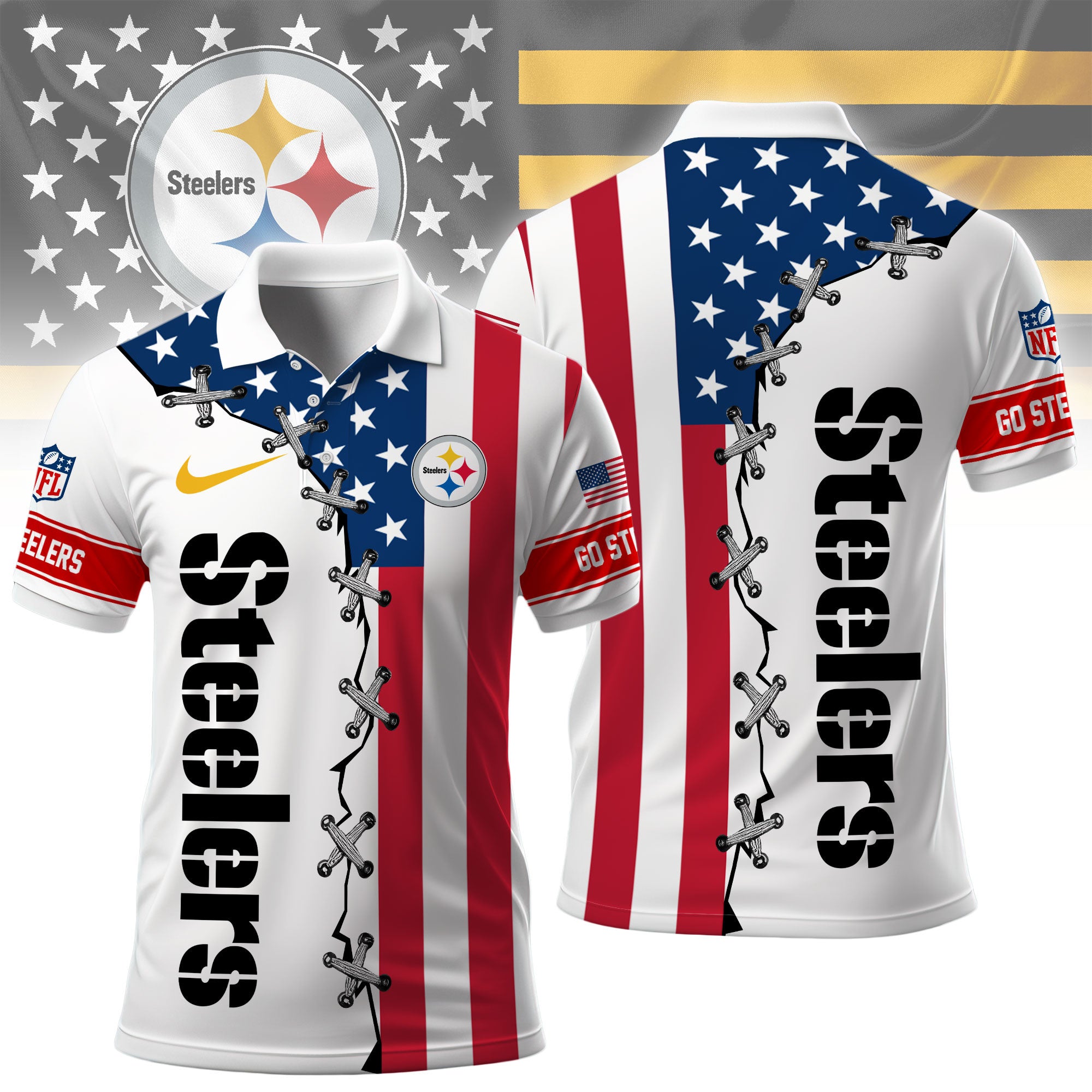 P.steelers | Premium  Freedom American Polo Ny