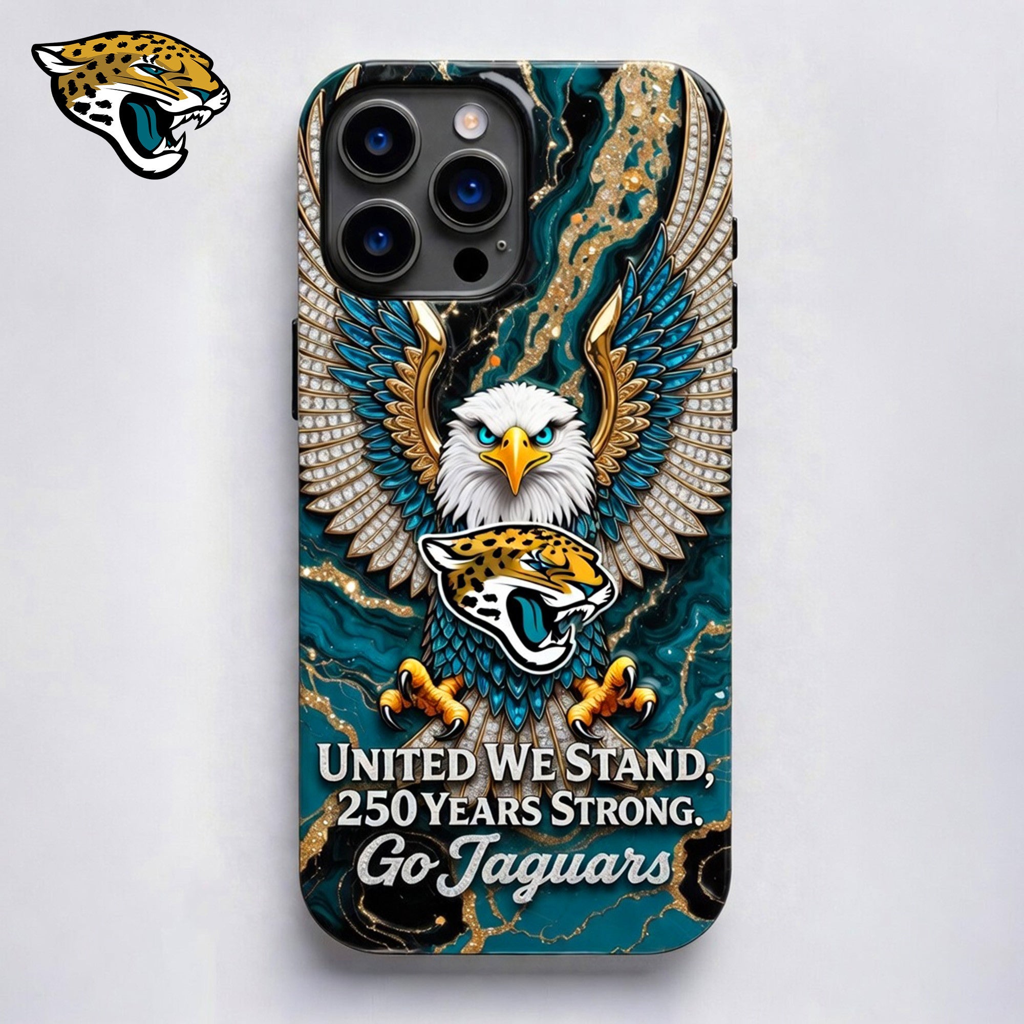 J.jaguars | Premium .n.f.l. 250 Years Of America Freedom Luxury Phone Case Ny