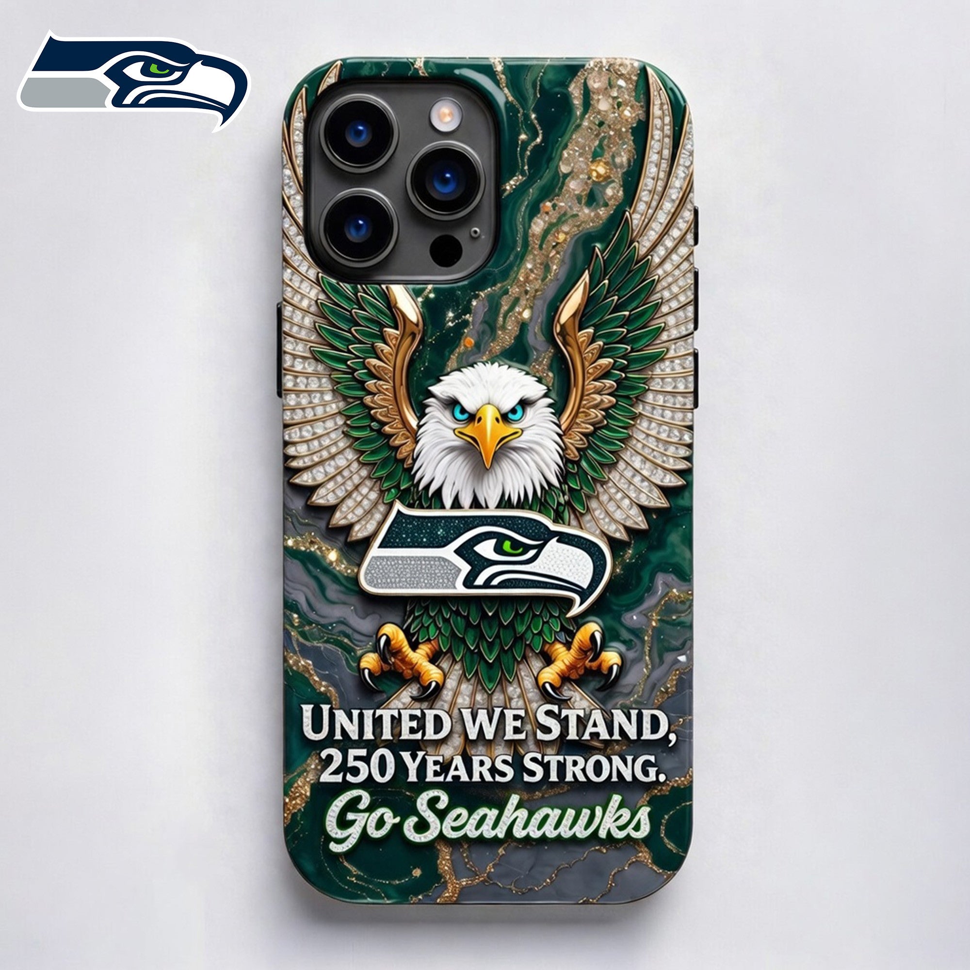 S.seahawks | Premium .n.f.l. 250 Years Of America Freedom Luxury Phone Case Ny