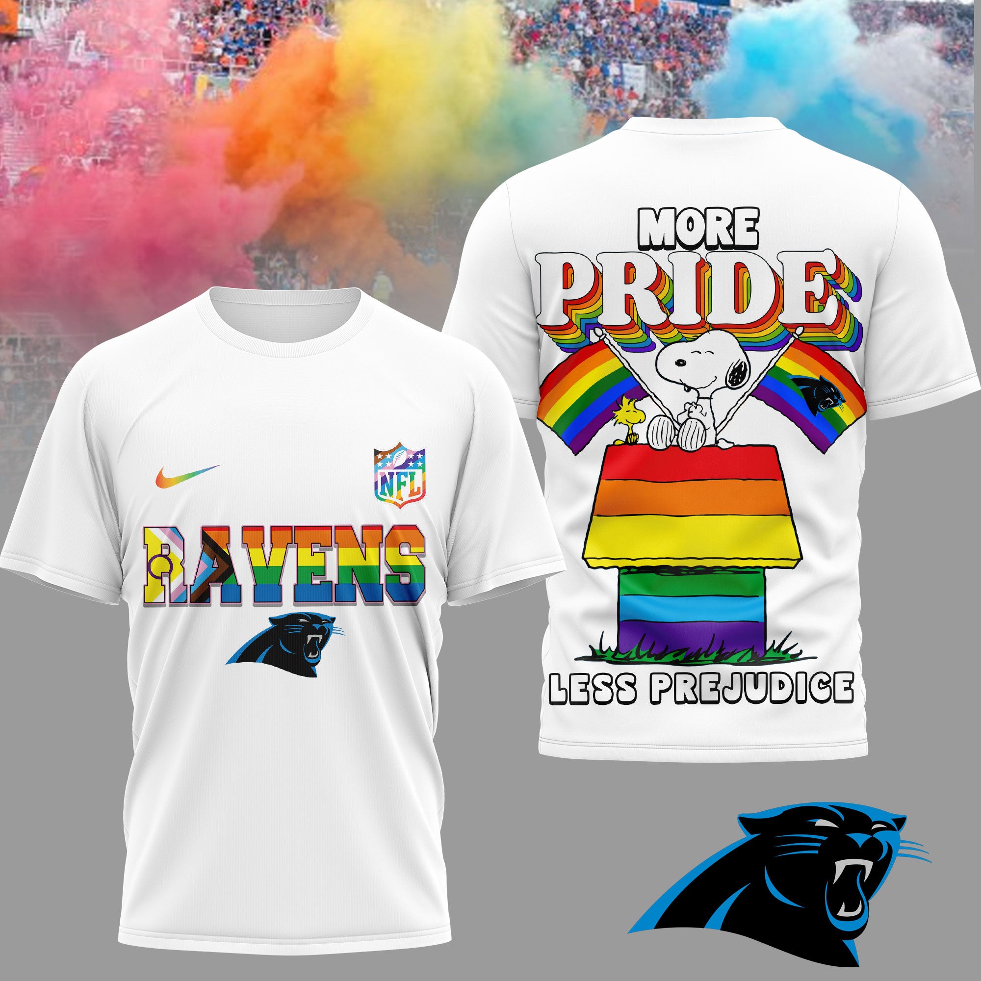 C.panthers | Premium  Snoopy Pride Month 3d T-shirt Nf1