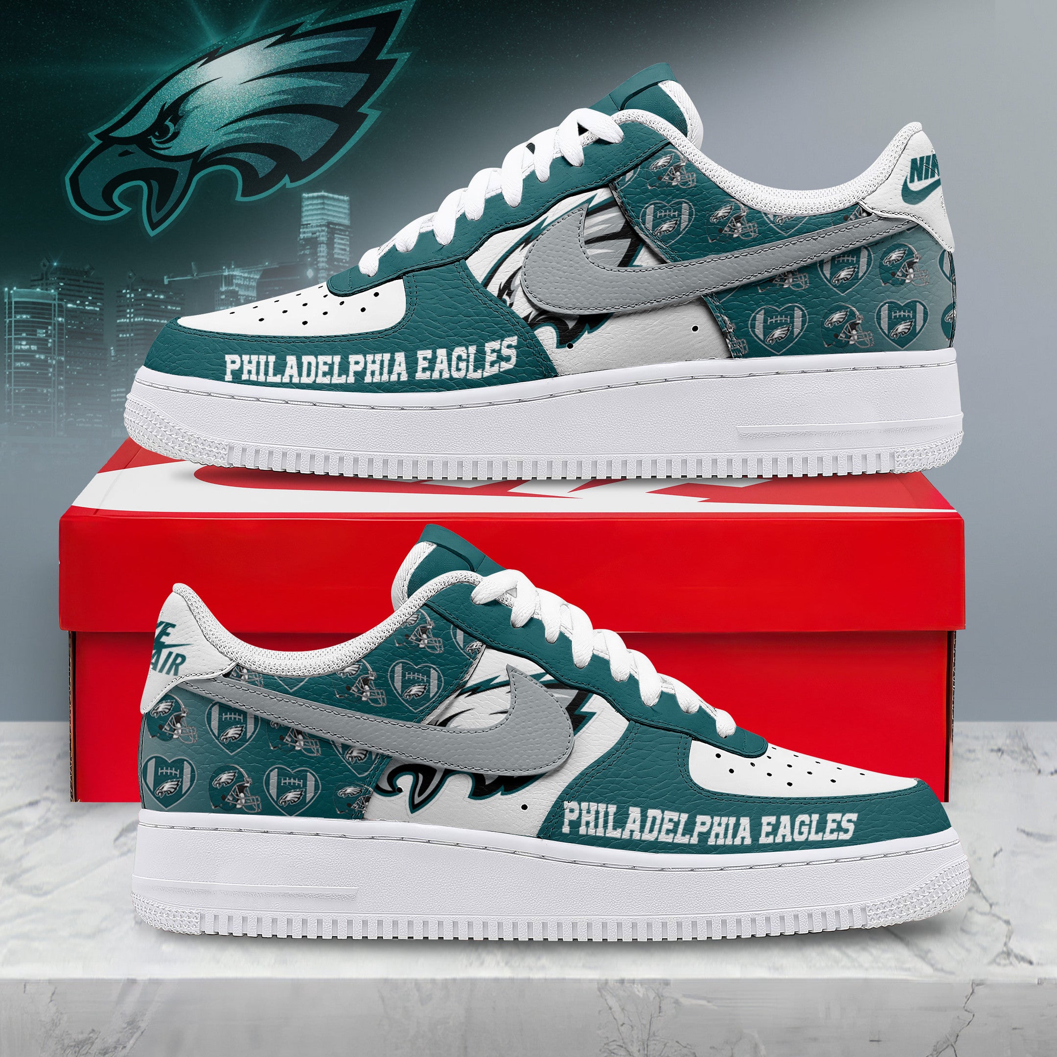 P.eagles | Premium N.f.l Gridiron Classic Af1 Shoes Nth1