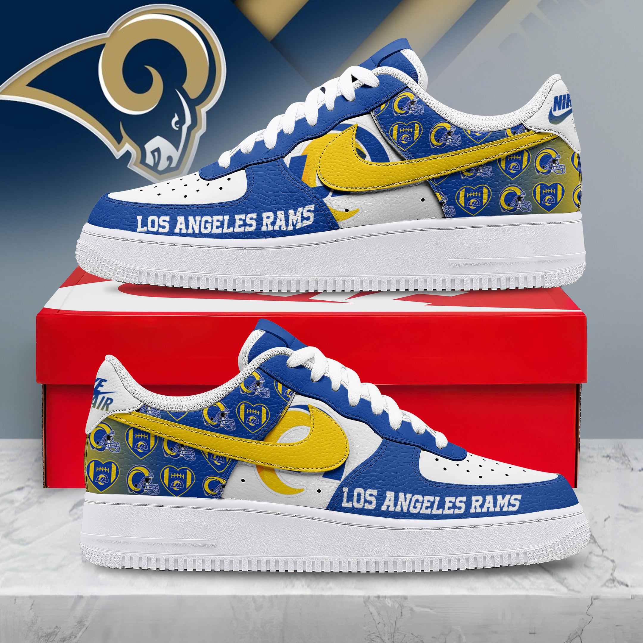La.rams | Premium N.f.l Gridiron Classic Af1 Shoes Nth1
