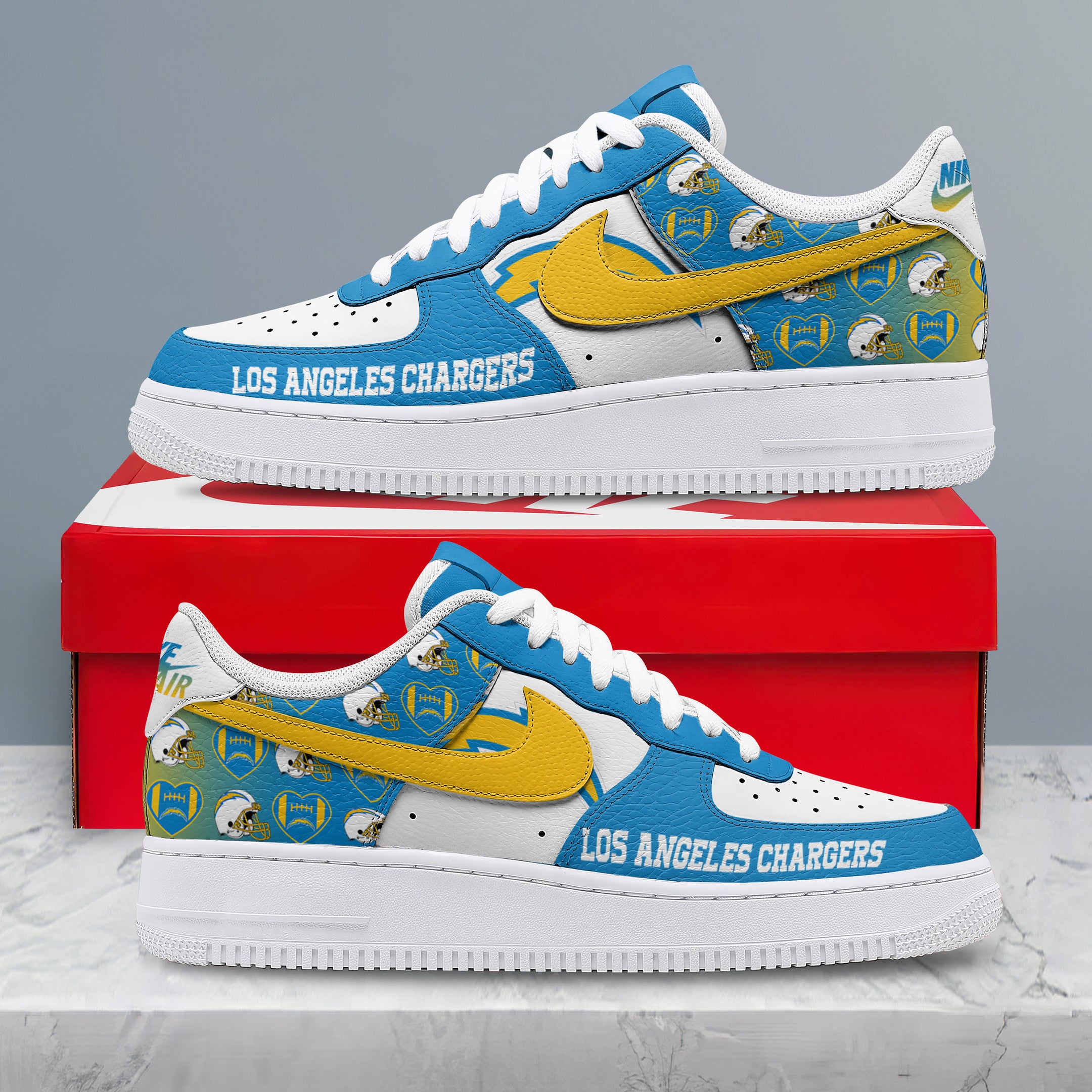 La.chargers | Premium N.f.l Gridiron Classic Af1 Shoes Nth1