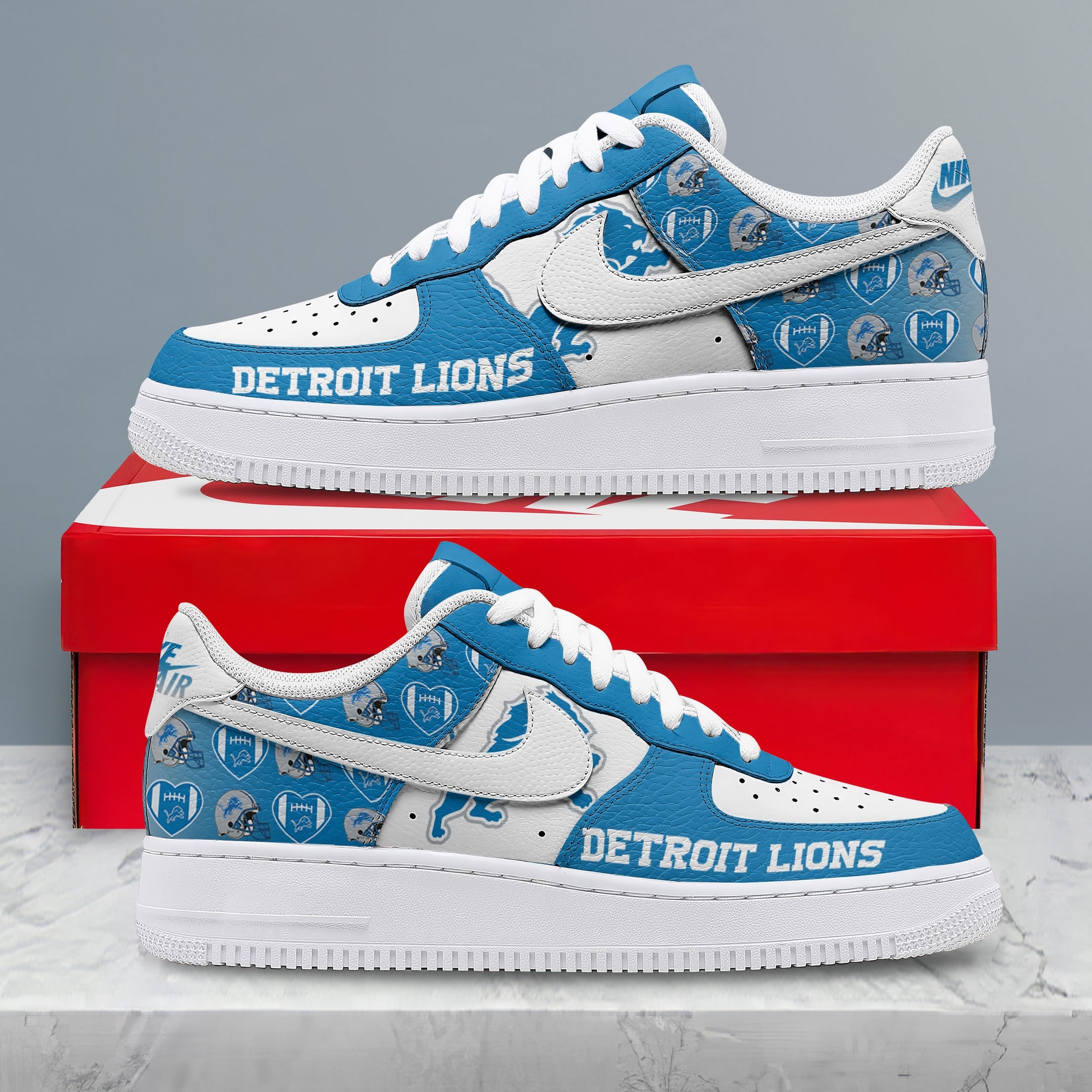 D.lions | Premium N.f.l Gridiron Classic Af1 Shoes Nth1