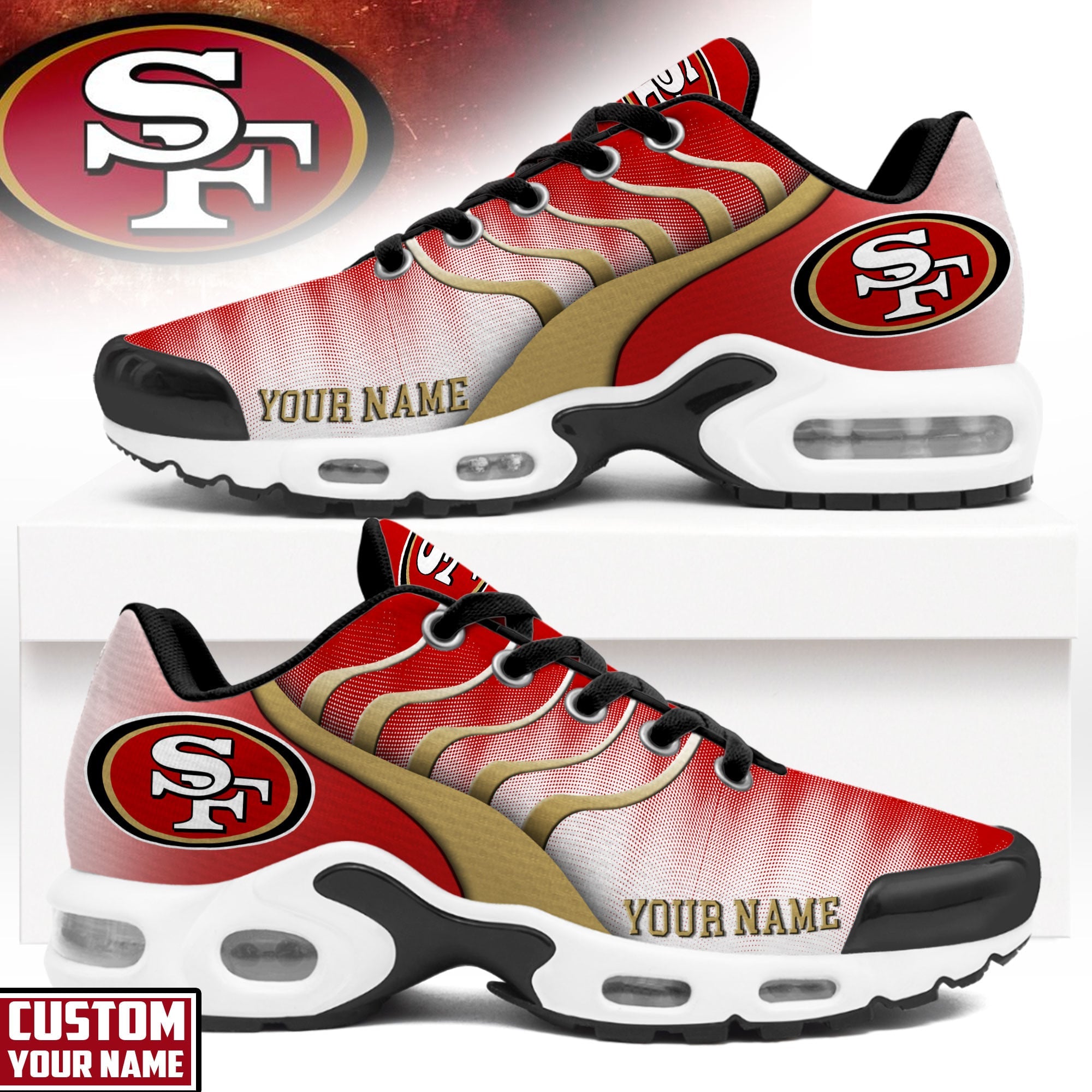 Sf.49ers | Premium  Endzone Runner Air Max Shoes Nth1