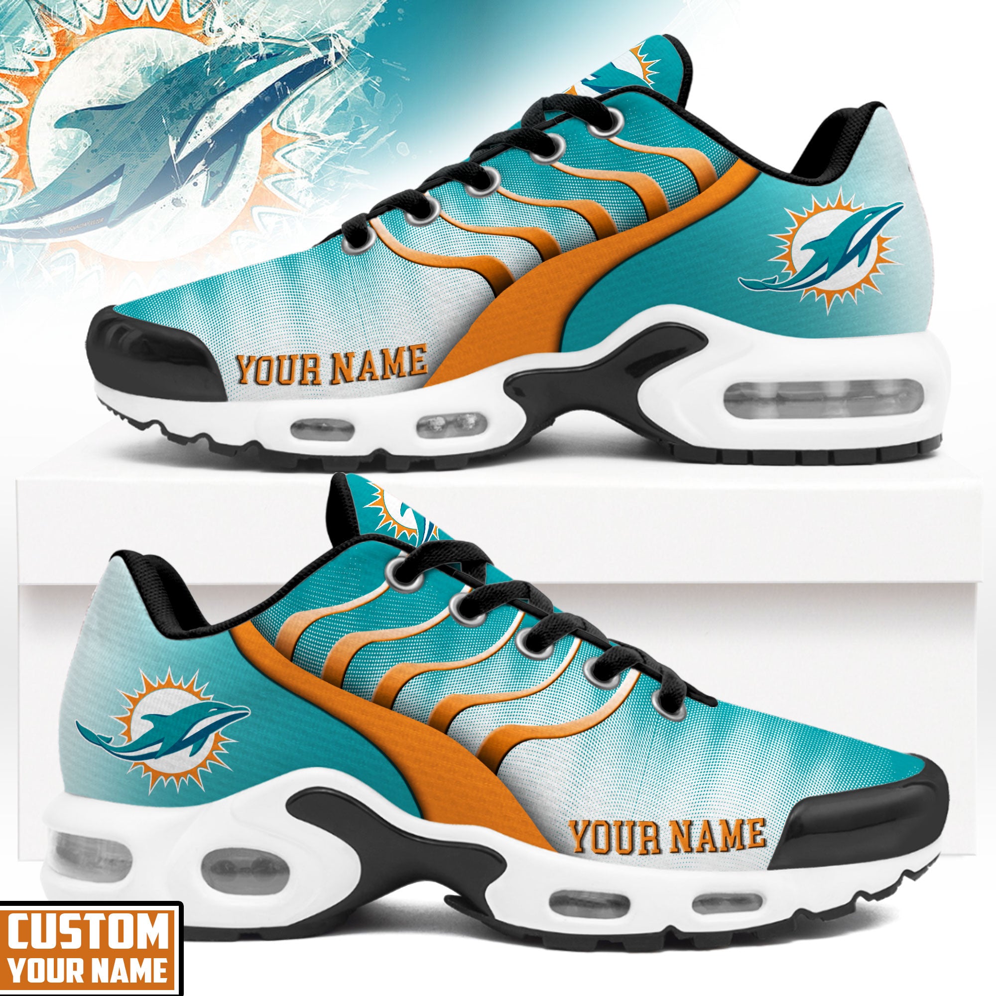 M.dolphins | Premium  Endzone Runner Air Max Shoes Nth1