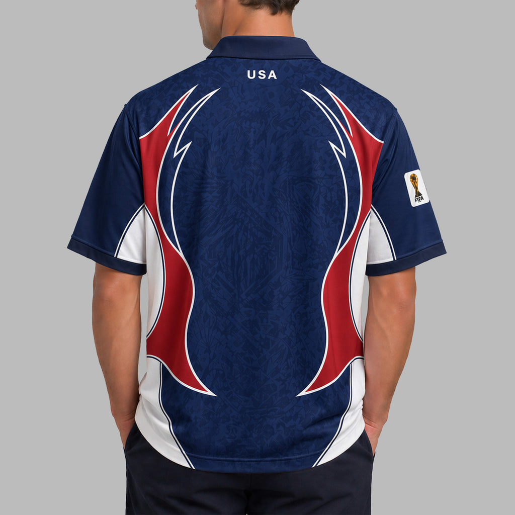 United States World Cup 2026 Collar Soccer Jersey Pvt01