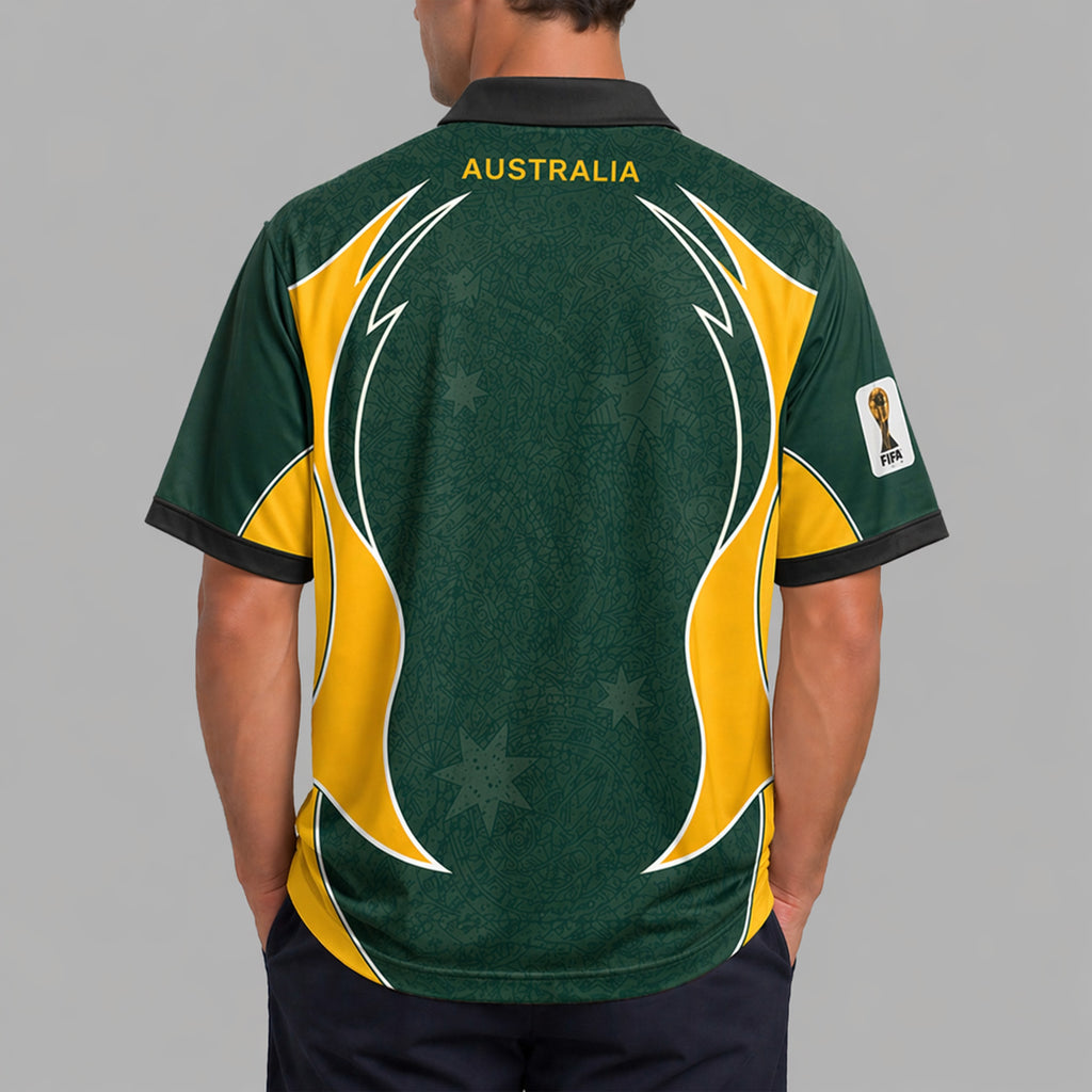 Australia World Cup 2026 Collar Soccer Jersey Pvt01