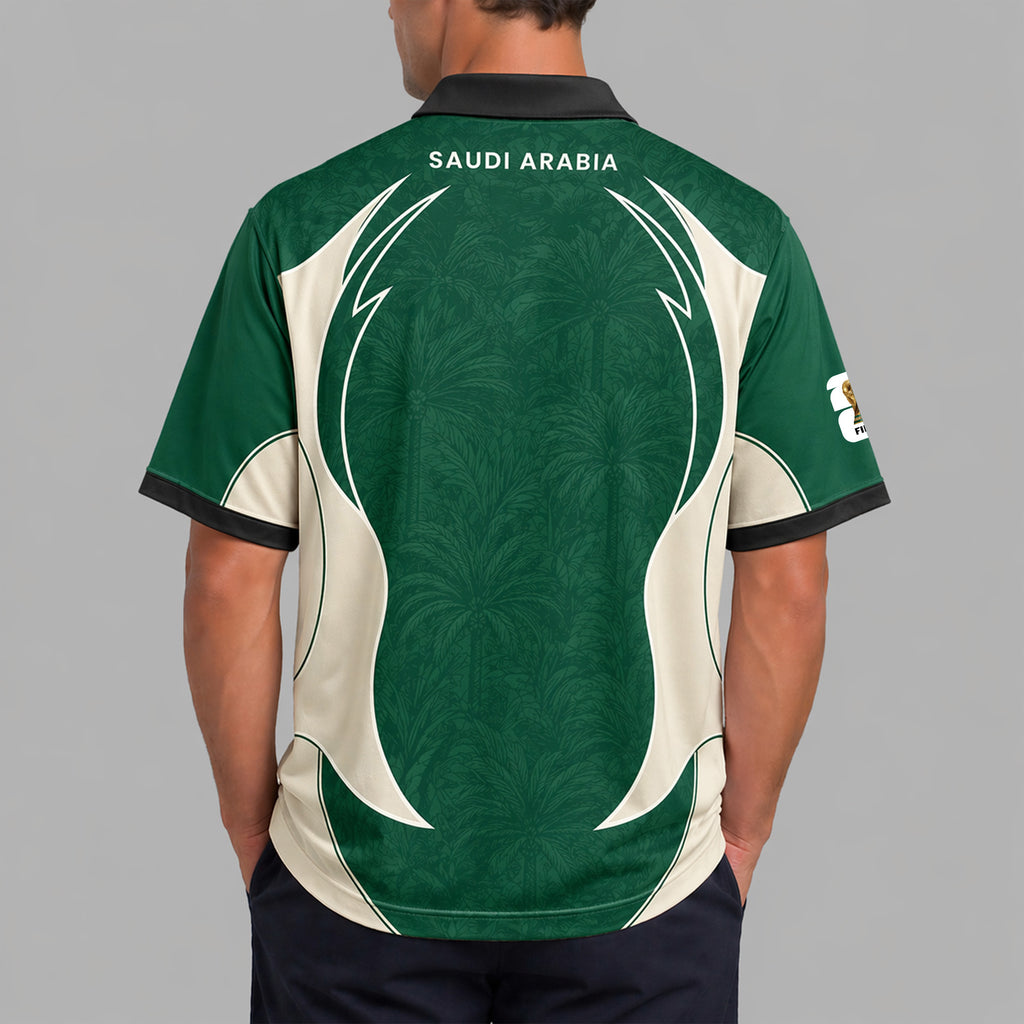 Saudi Arabia World Cup 2026 Collar Soccer Jersey Pvt01