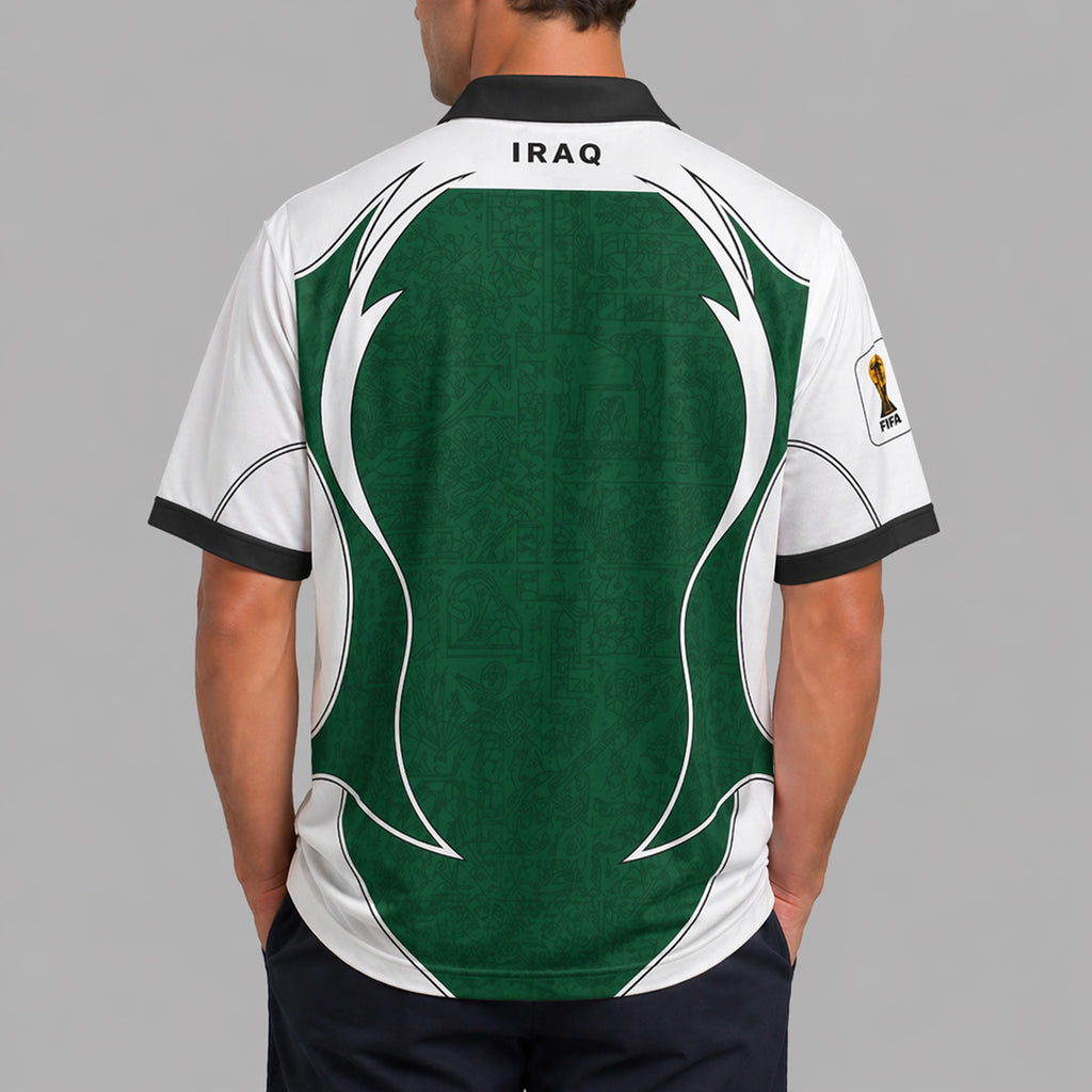 Iraq World Cup 2026 Collar Soccer Jersey Pvt01