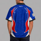 Haiti World Cup 2026 Collar Soccer Jersey Pvt01