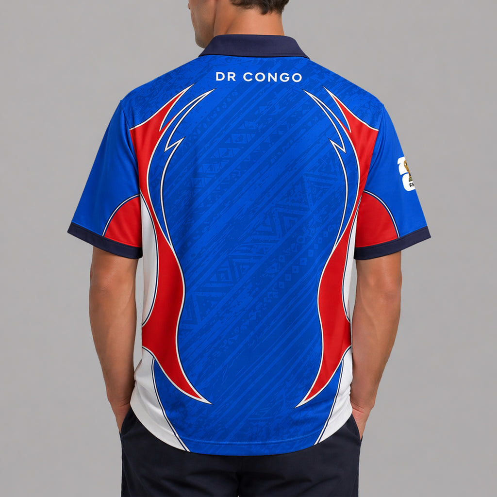 Dr Congo World Cup 2026 Collar Soccer Jersey Pvt01
