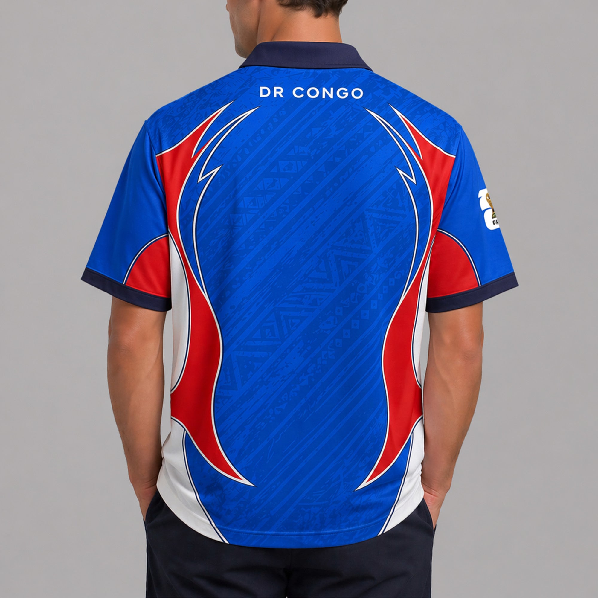 Dr Congo World Cup 2026 Collar Soccer Jersey Pvt01