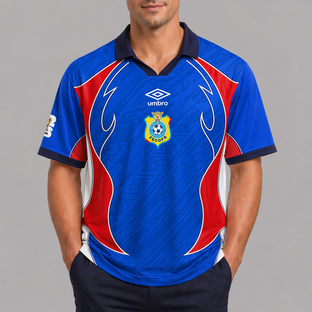Dr Congo World Cup 2026 Collar Soccer Jersey Pvt01