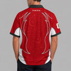 Tunisia World Cup 2026 Collar Soccer Jersey Pvt01