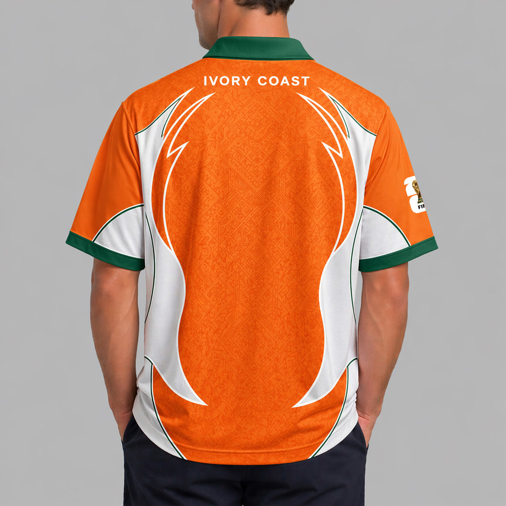 Ivory Coast World Cup 2026 Collar Soccer Jersey Pvt01