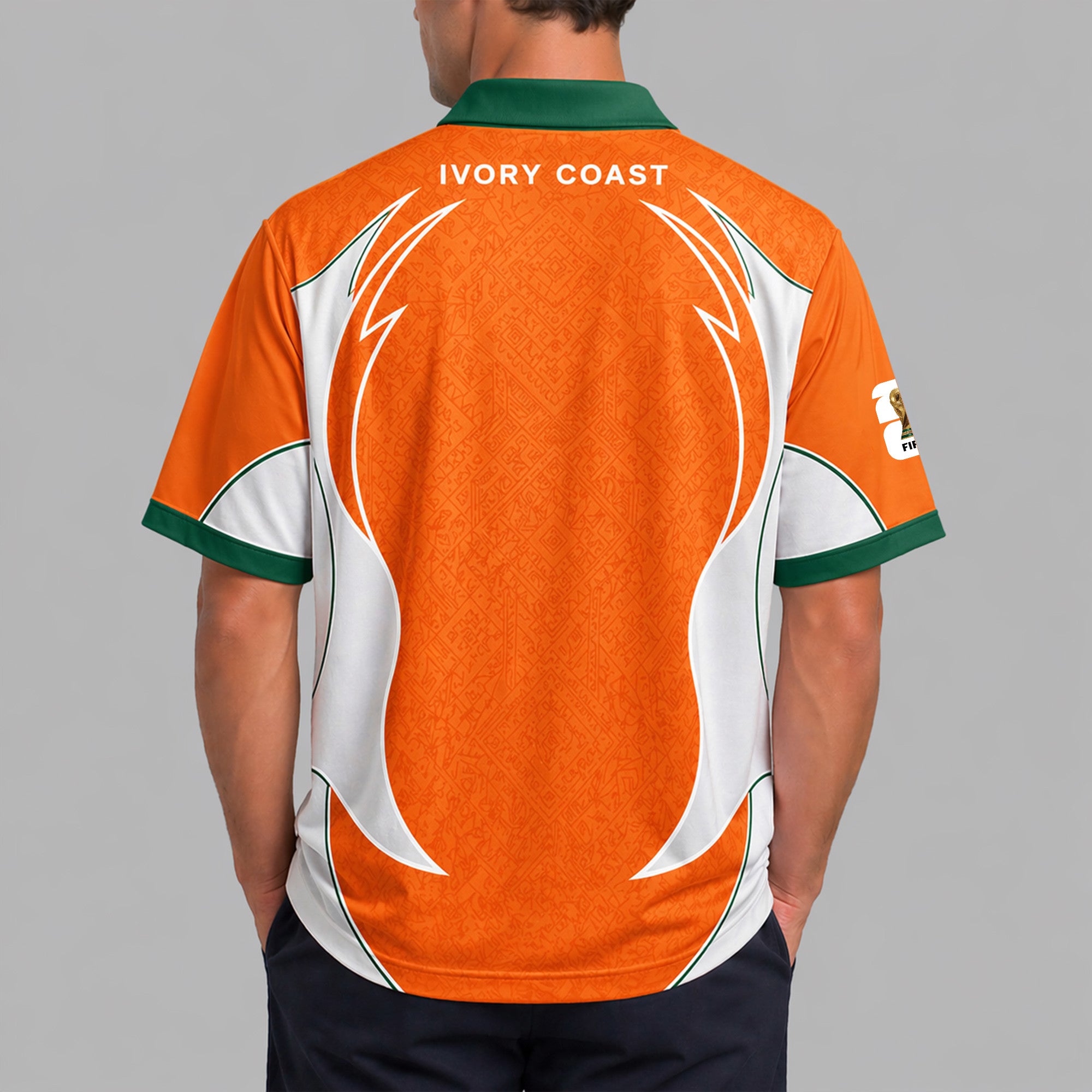 Ivory Coast World Cup 2026 Collar Soccer Jersey Pvt01