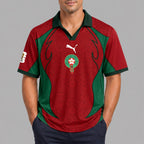 Morocco World Cup 2026 Collar Soccer Jersey Pvt01