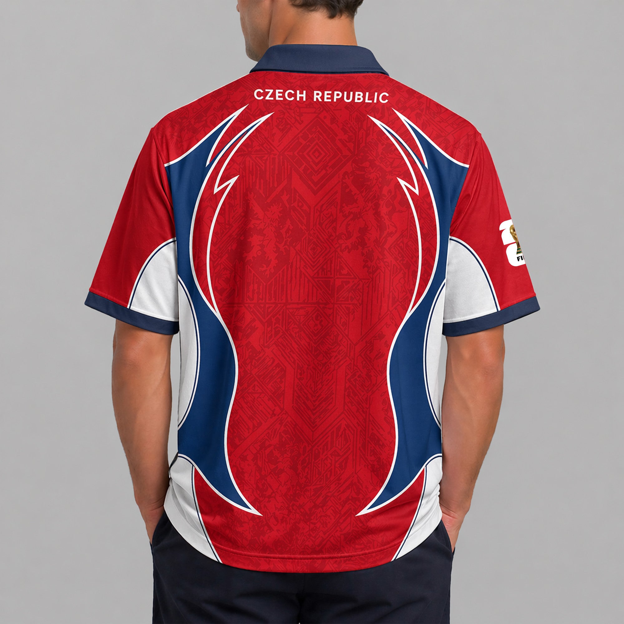 Czech Republic World Cup 2026 Collar Soccer Jersey Pvt01