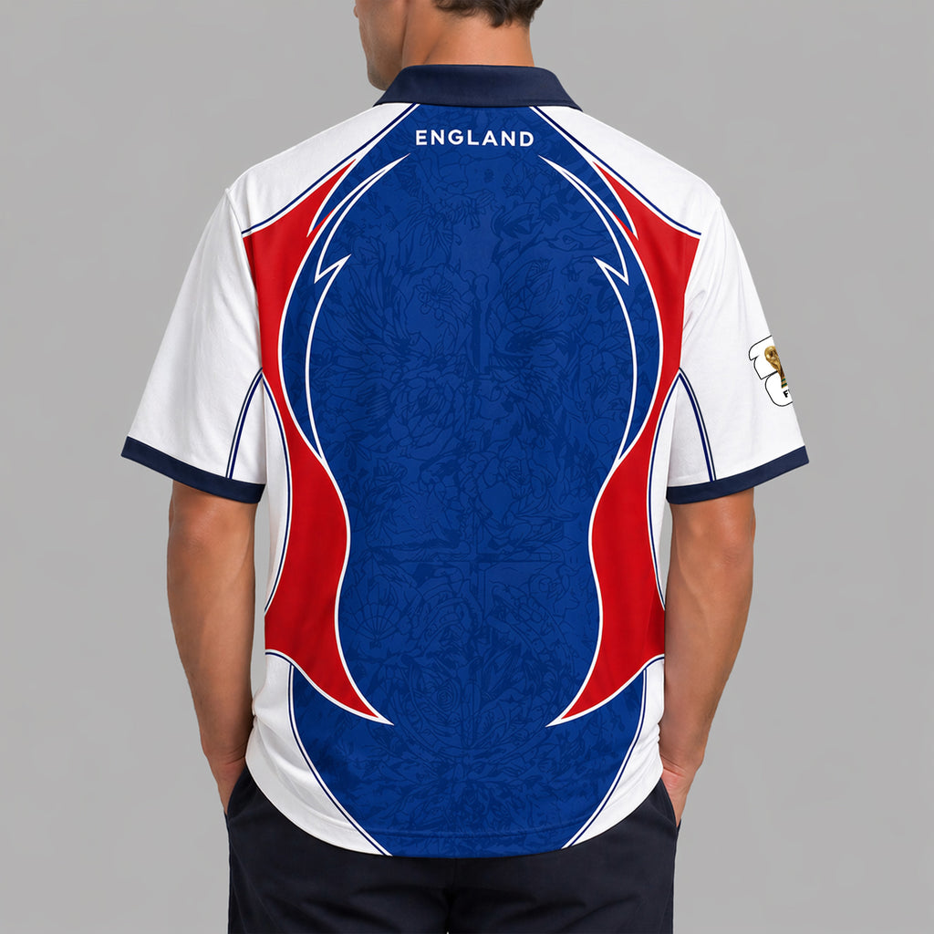 England World Cup 2026 Collar Soccer Jersey Pvt01
