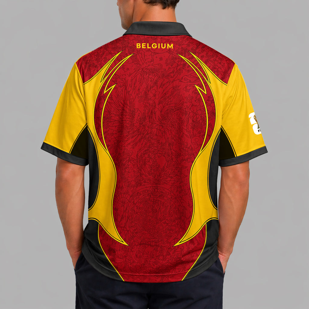 Belgium World Cup 2026 Collar Soccer Jersey Pvt01