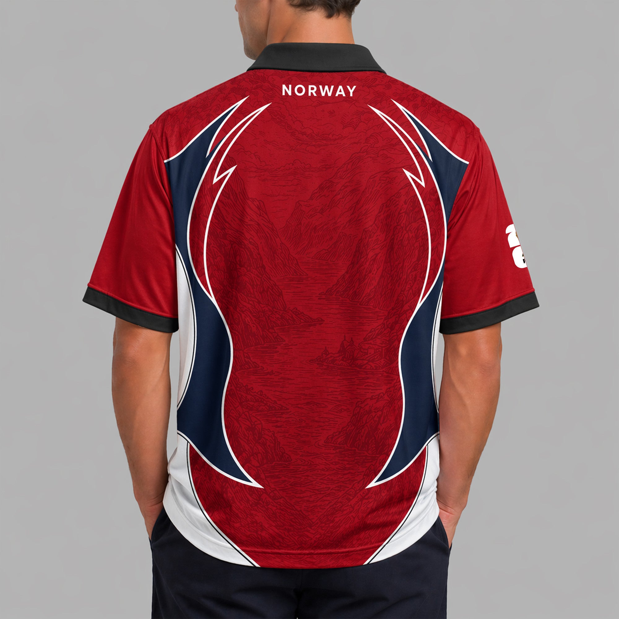 Norway World Cup 2026 Collar Soccer Jersey Pvt01