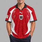 Austria World Cup 2026 Collar Soccer Jersey Pvt01