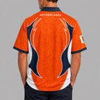 Netherlands World Cup 2026 Collar Soccer Jersey Pvt01