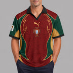 Portugal World Cup 2026 Collar Soccer Jersey Pvt01