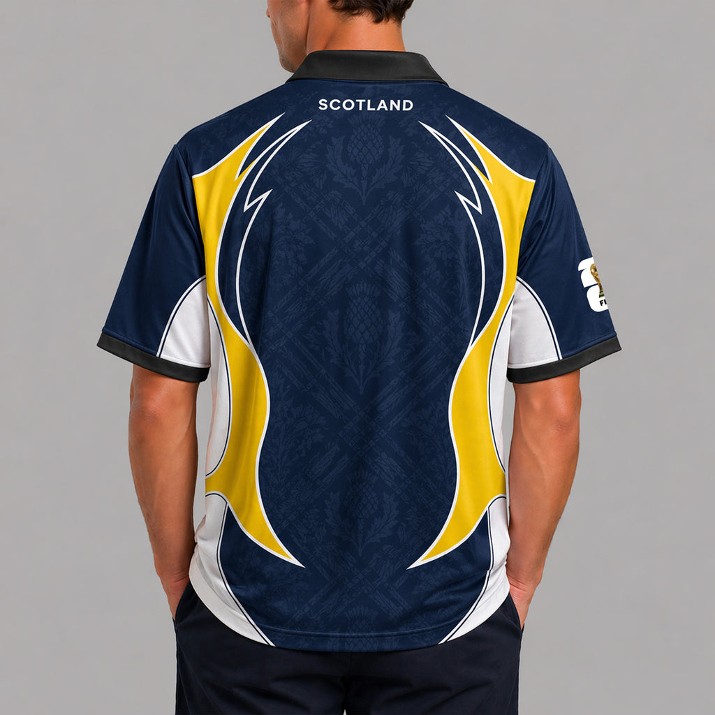 Scotland World Cup 2026 Collar Soccer Jersey Pvt01