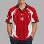 Switzerland World Cup 2026 Collar Soccer Jersey Pvt01