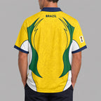 Brazil World Cup 2026 Collar Soccer Jersey Pvt01