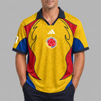 Colombia World Cup 2026 Collar Soccer Jersey Pvt01