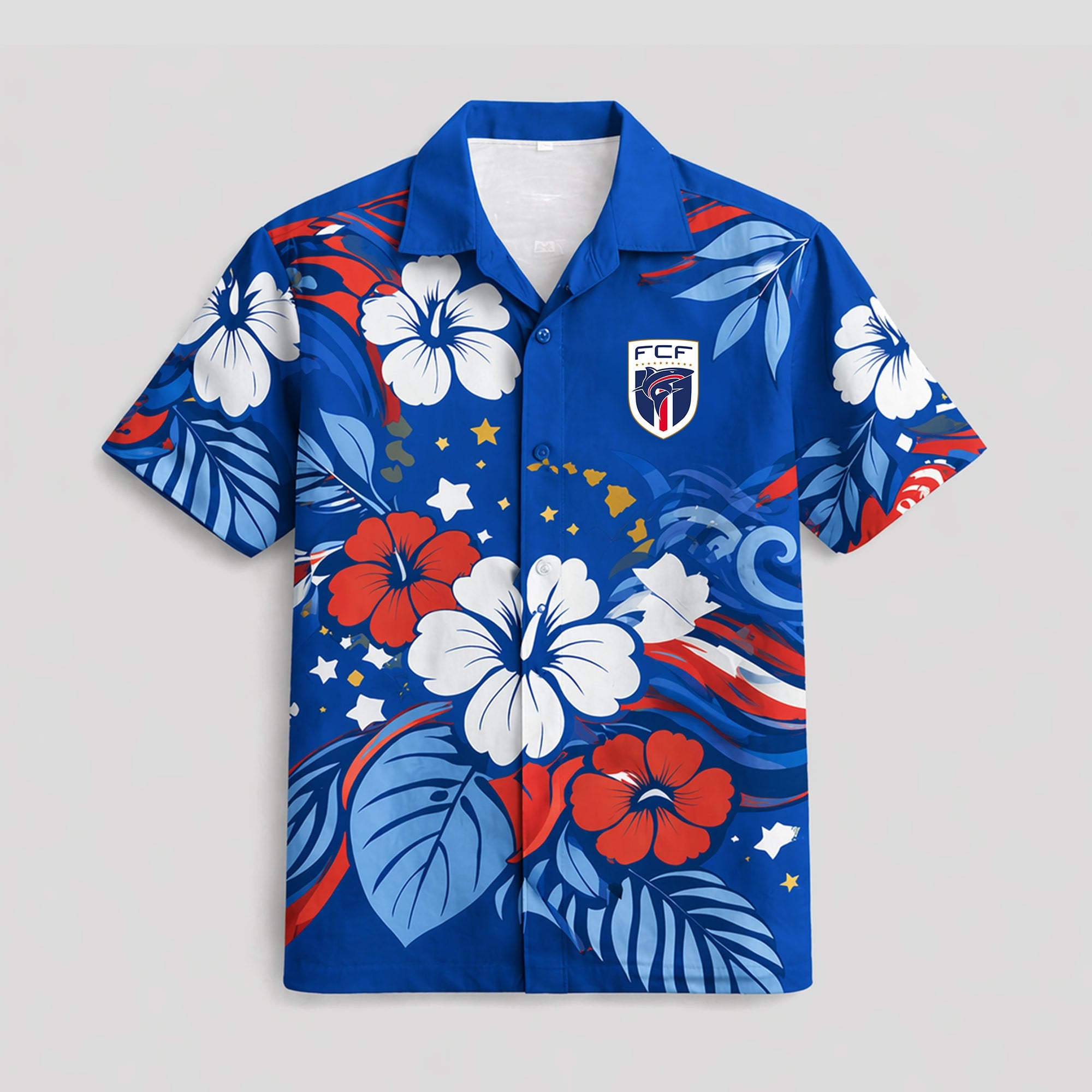 Cape Verde WC26 Floral Hawaiian Shirt Pvt02