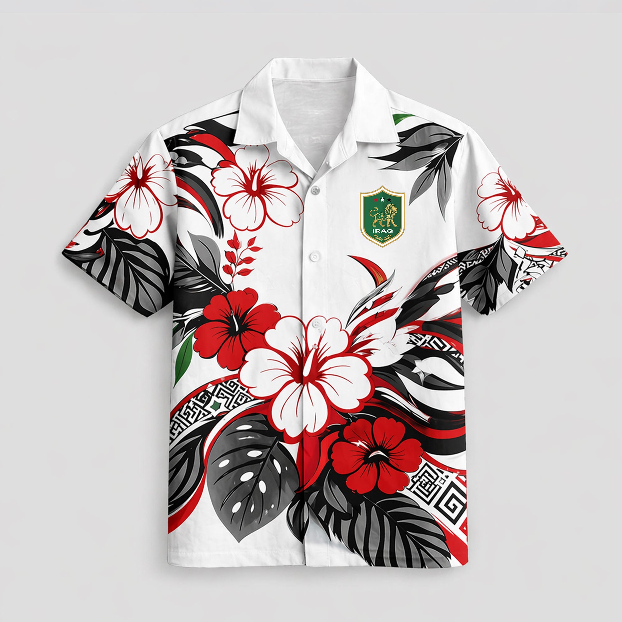 Iraq WC26 Floral Hawaiian Shirt Pvt02