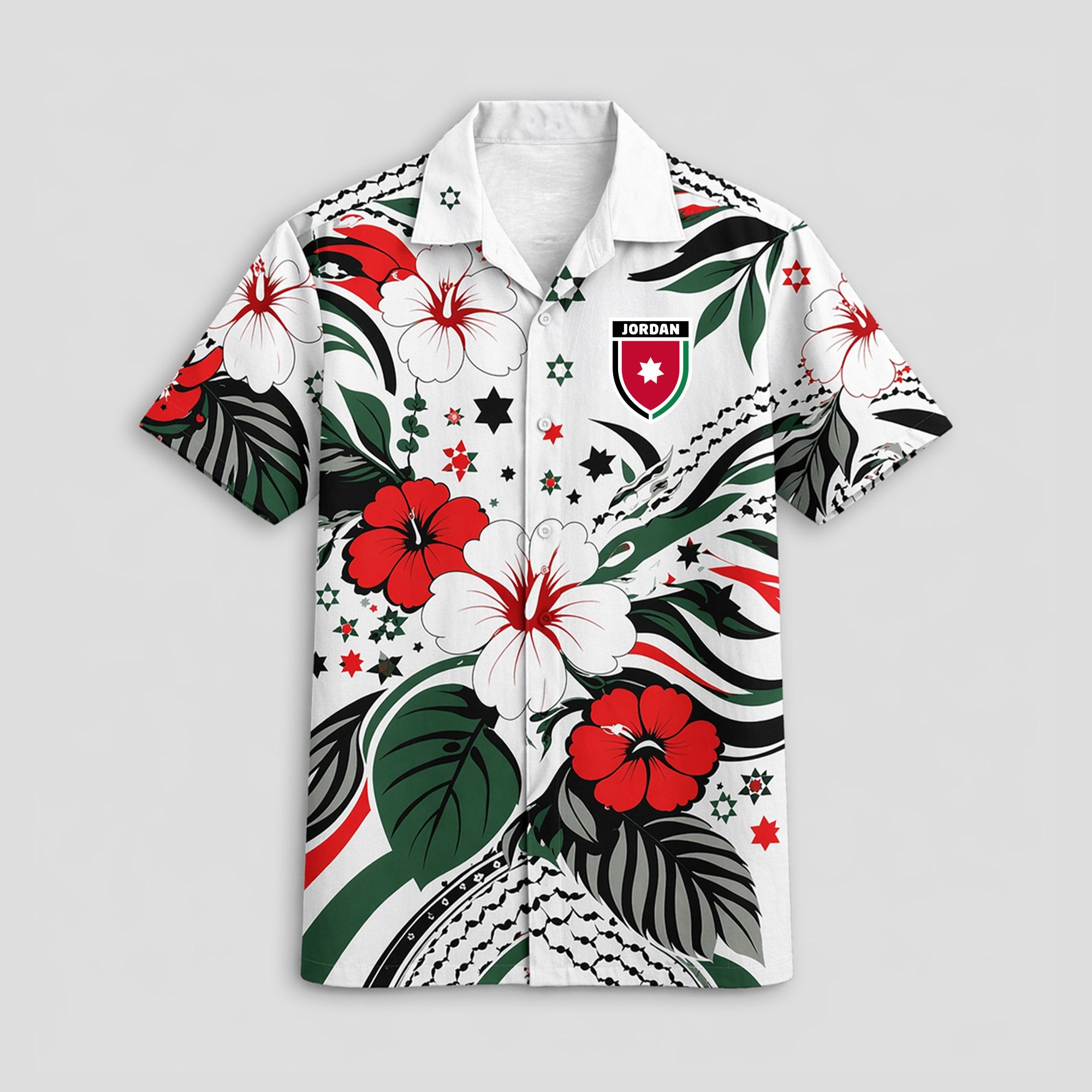 Jordan WC26 Floral Hawaiian Shirt Pvt02