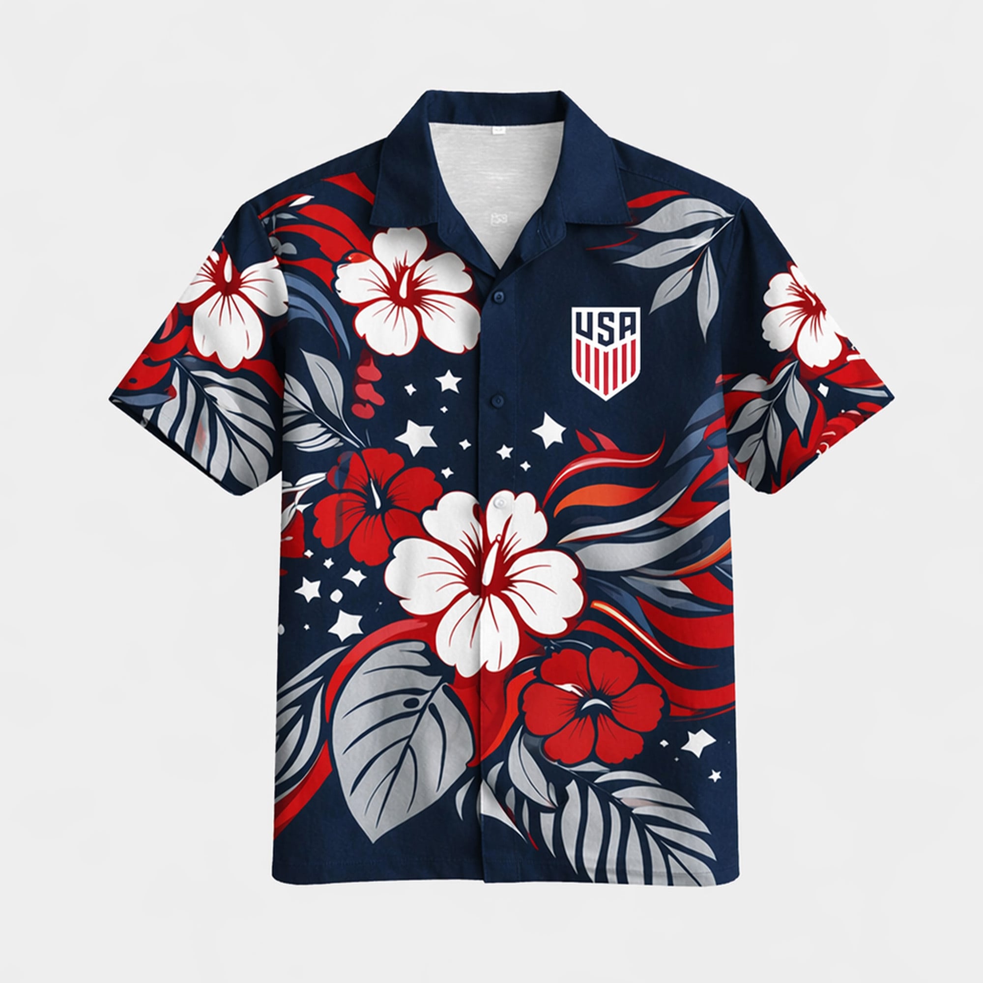 United States WC26 Floral Hawaiian Shirt Pvt02