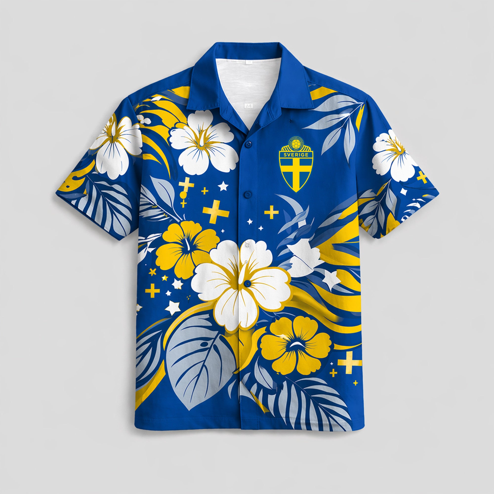 Sweden WC26 Floral Hawaiian Shirt Pvt02
